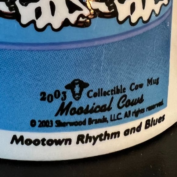 Set of 2 MOOsical Cows Mugs Motown Records Parody Mootown Rhythm & Blues - Picture 10 of 13
